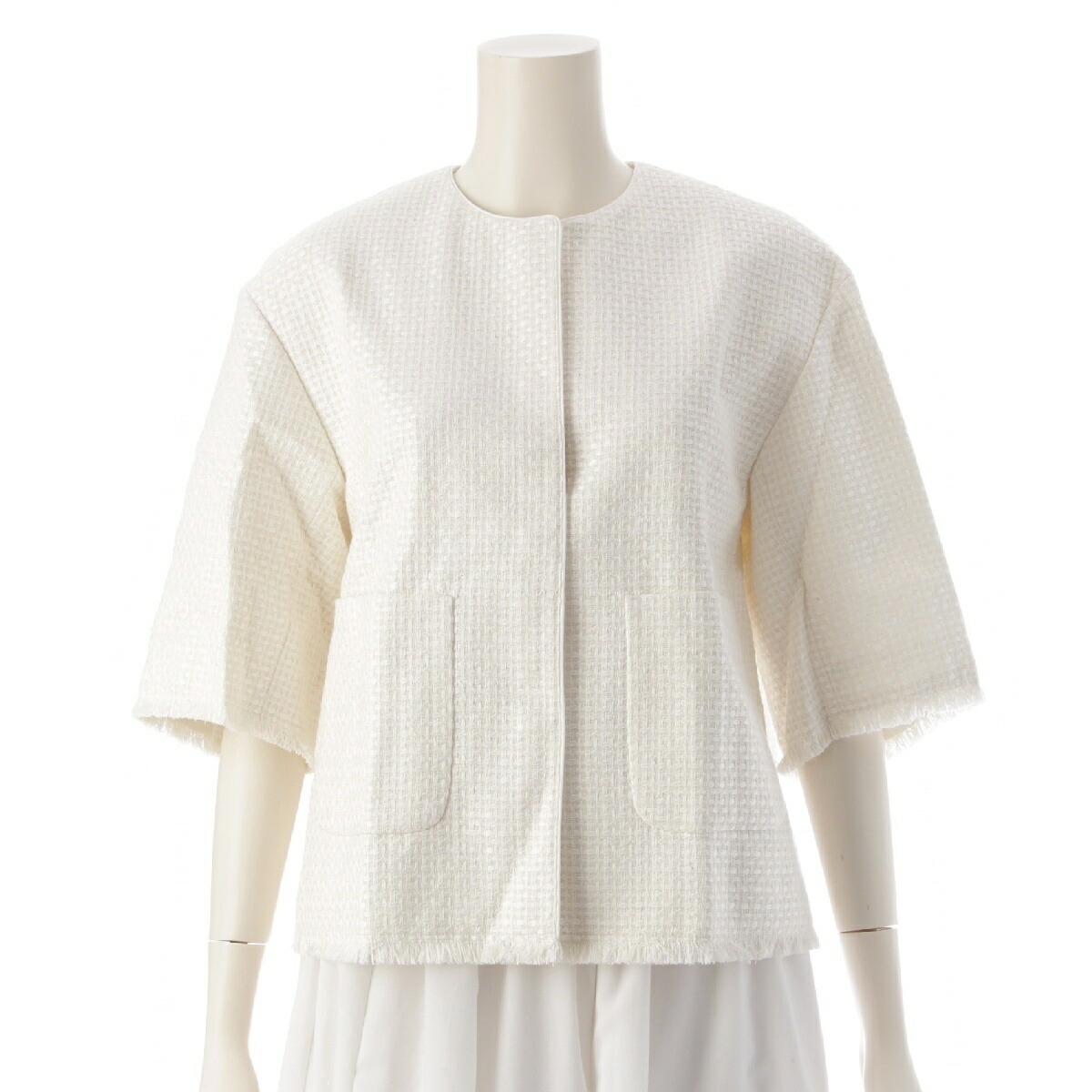 drawer ドゥロワー 2024spring カットワーク　レース　ジャケット drawer ドゥロワー 2024spring カットワーク レース ジャケット