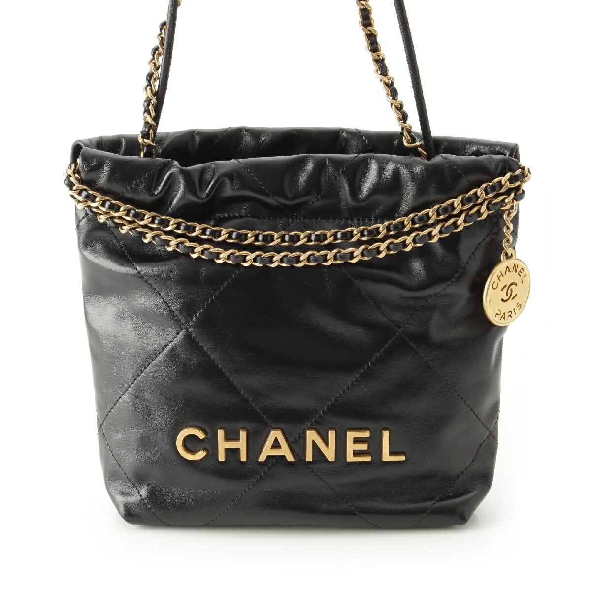 楽天市場】【シャネル】Chanel 22 ミニ シャイニークランプル