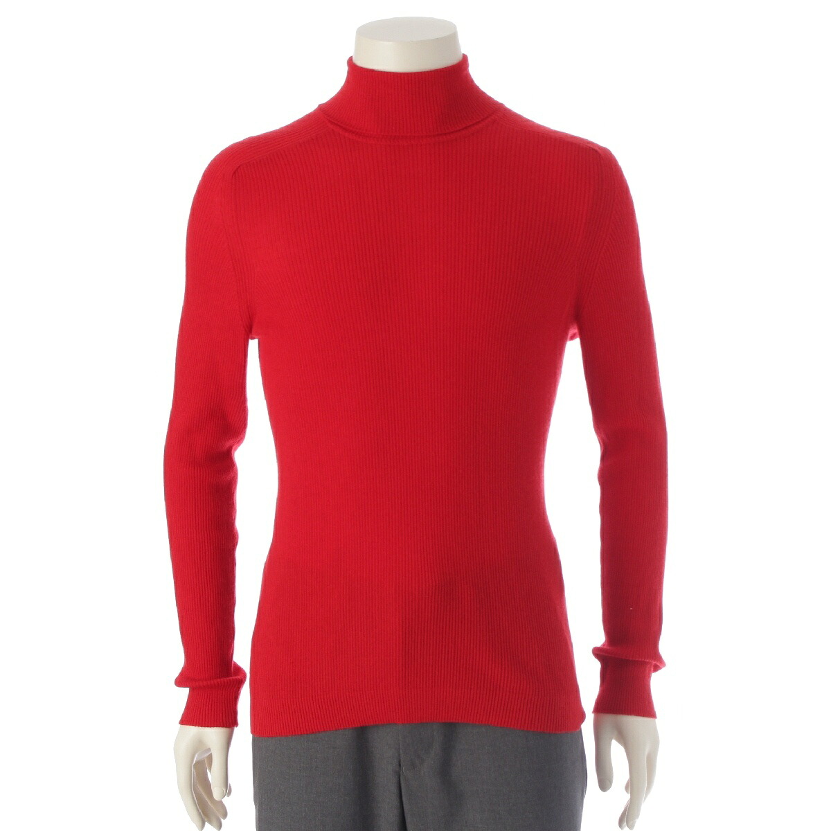 【楽天市場】グッチ GUCCI カシミヤ タートルネック リブニット セーター トップス 443035 レッド M【中古】【正規品保証】：retro