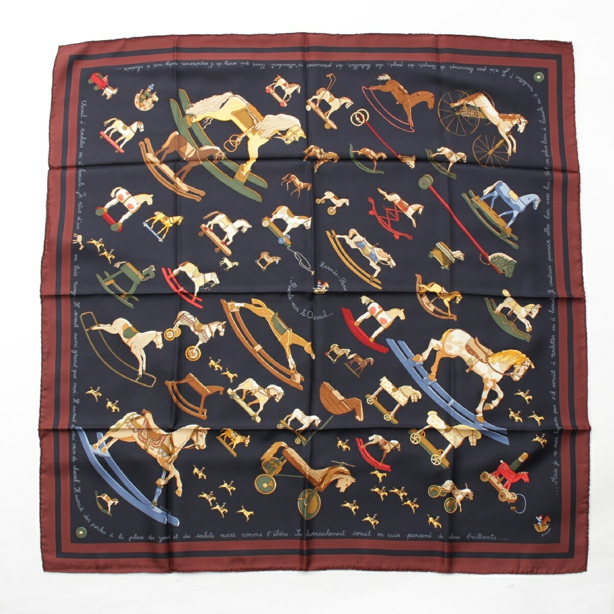 楽天市場】美品 HERMES エルメス Raconte moi le cheval お馬の