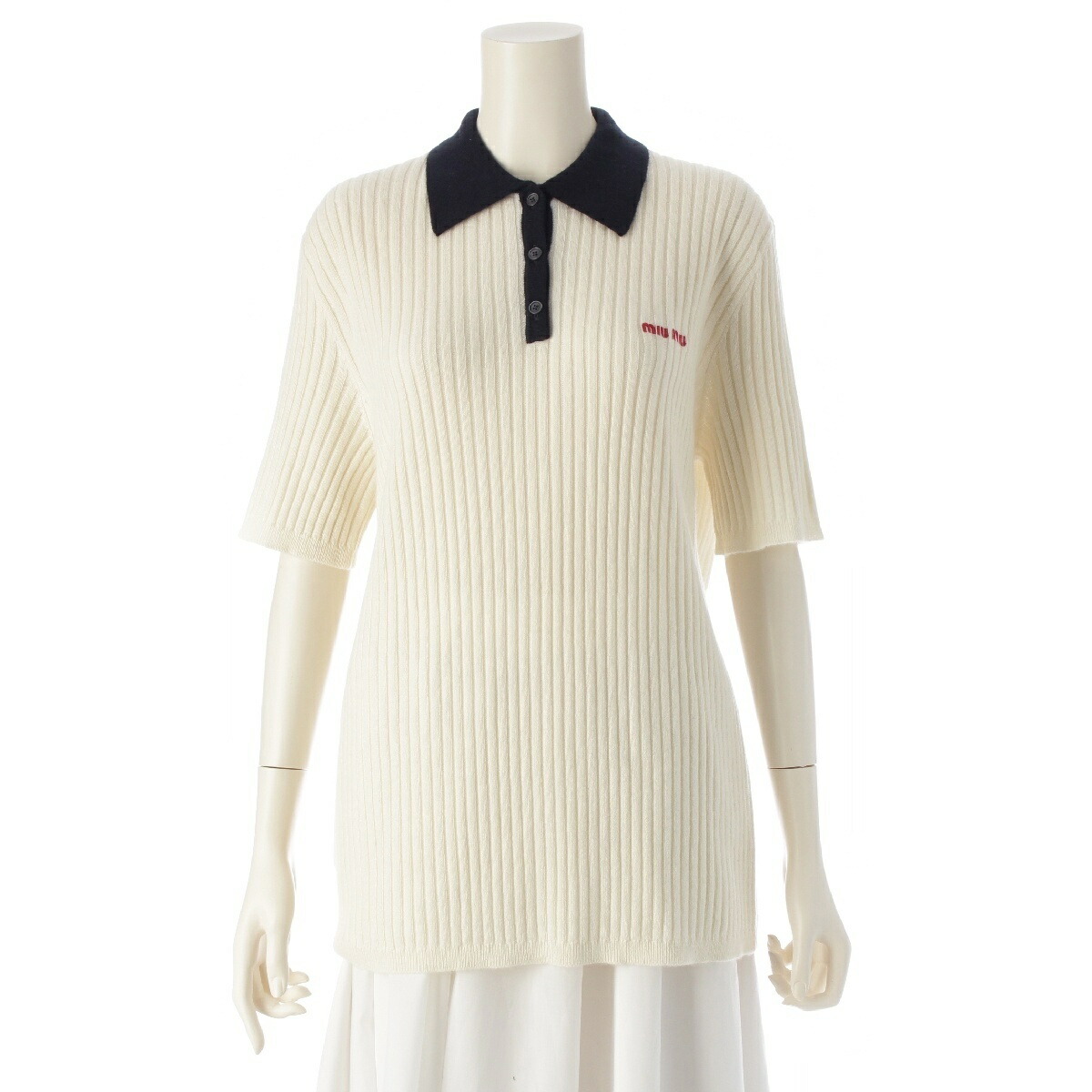 miumiuミュウミュウ　クロップドポロシャリ miumiuミュウミュウ クロップドポロシャリ