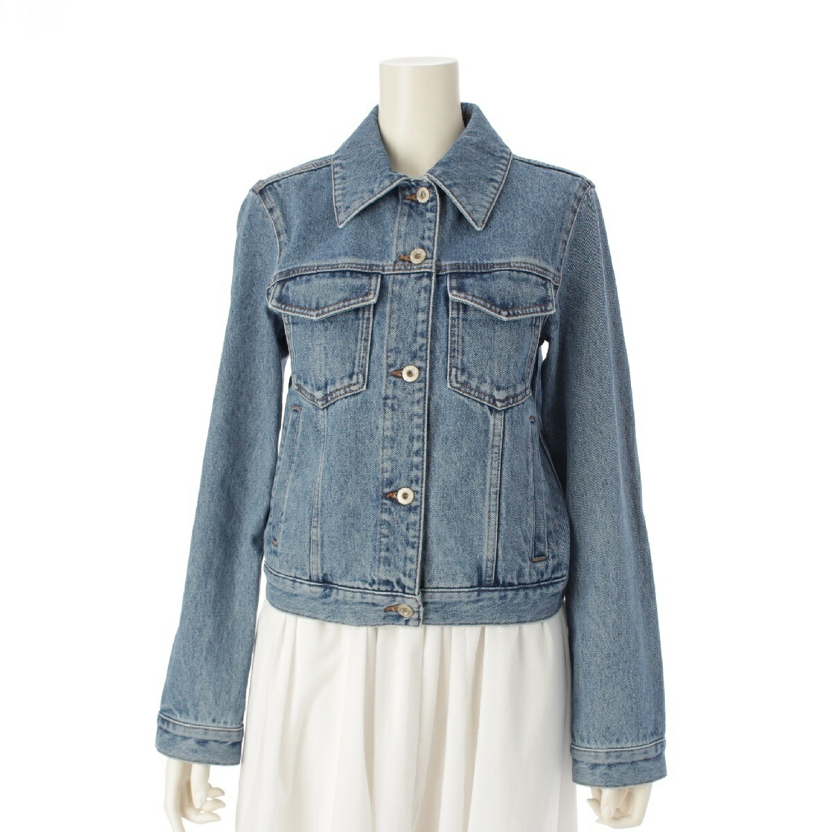★シックな雰囲気で着こなせる！★【LOEWE】ジャケット LOEWE＊Draped jacket コットン シルク ジャケット＊送料込
