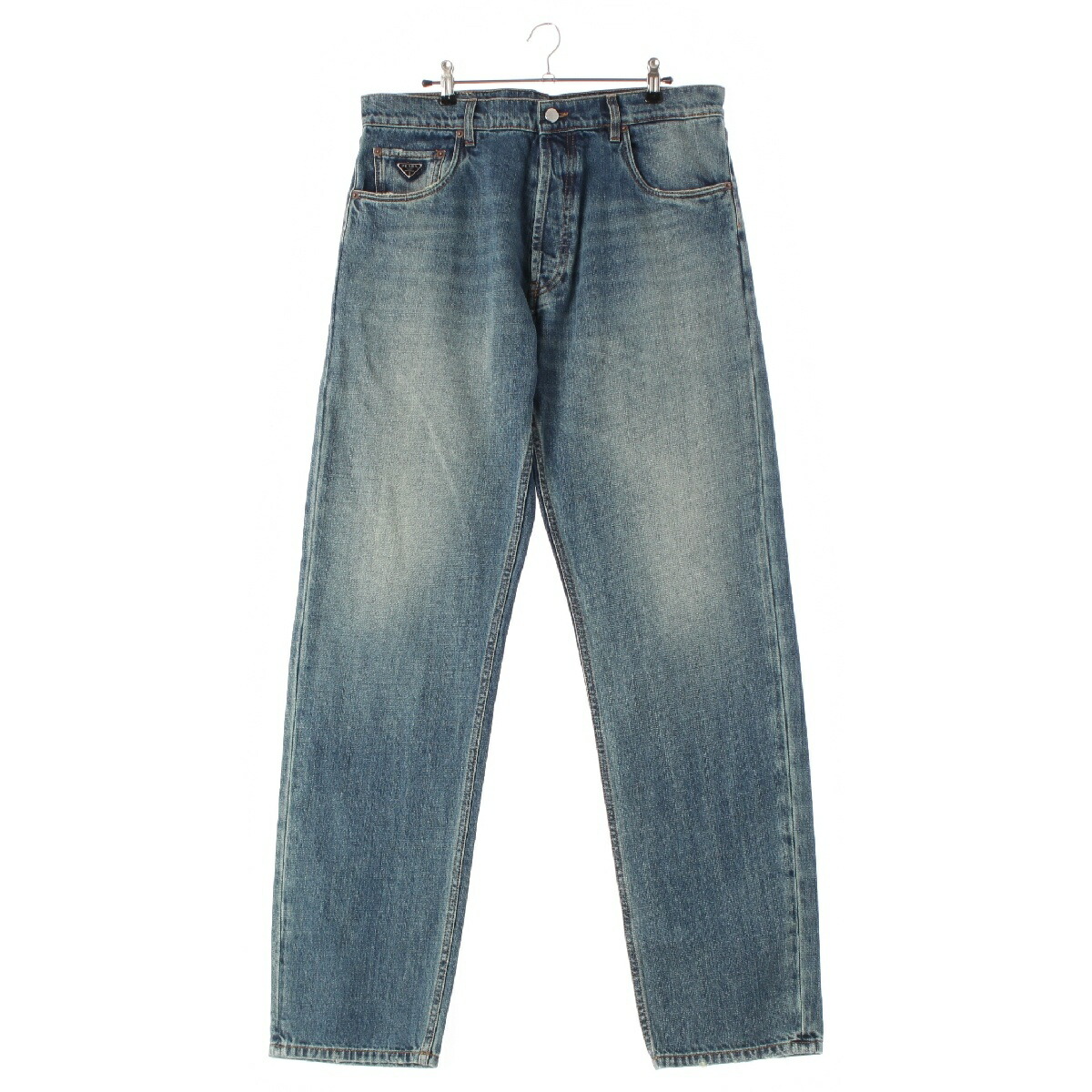 【22AW】新作 ストレッチデニム 5ポケットジーンズ ◆プラダ◆ Sky Blue Five-pocket denim jeans | PRADA