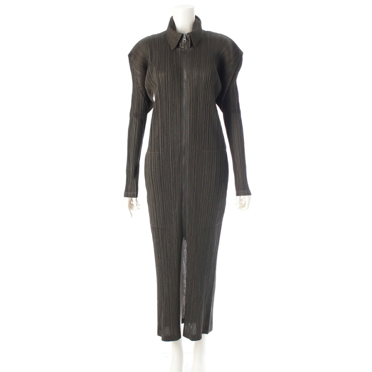 【楽天市場】プリーツプリーズ イッセイミヤケ PLEATS PLEASE ISSEY ジップ ロング カーディガン ワンピース PP93 ...