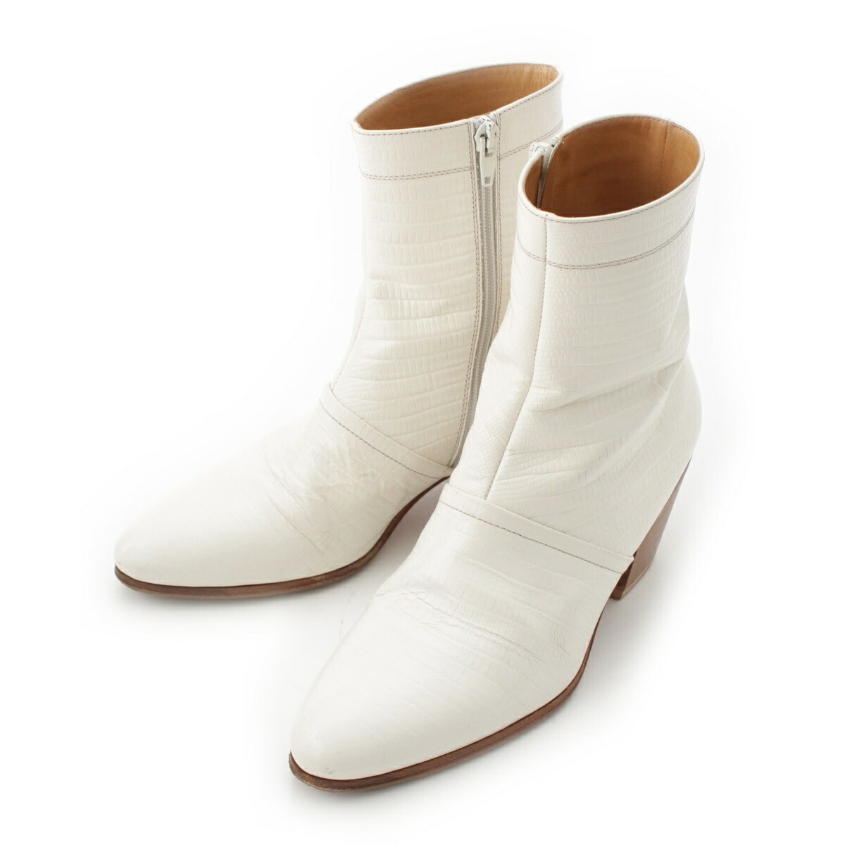 セリーヌバイエディスリマン サイドゴア レザーヒールブーツ レディース 37