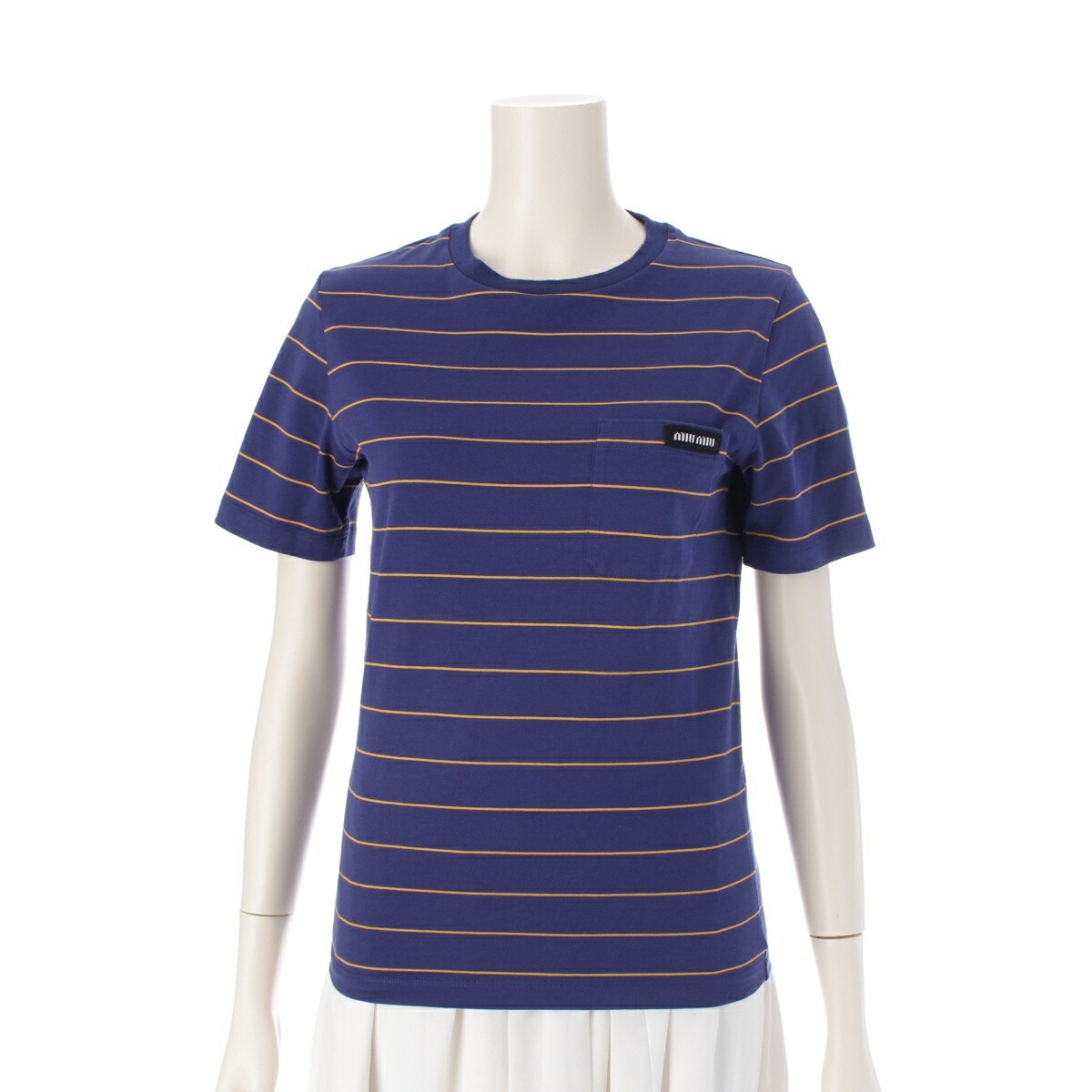 ☆美品☆ミュウミュウ コットン 半袖 Tシャツ 38サイズ 2104102266734-1.jpg