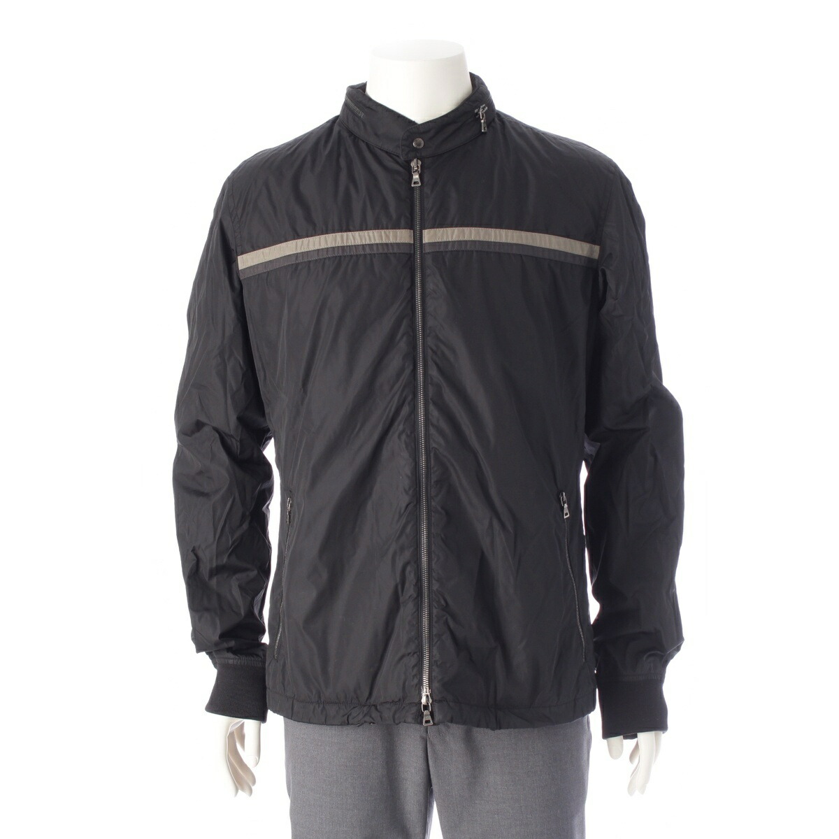 プラダスポーツ　フード付きナイロンパーカー　ブラック　サイズ40 PRADA - 美品 プラダ スポーツ PRADA SPORT ジャケット パーカー