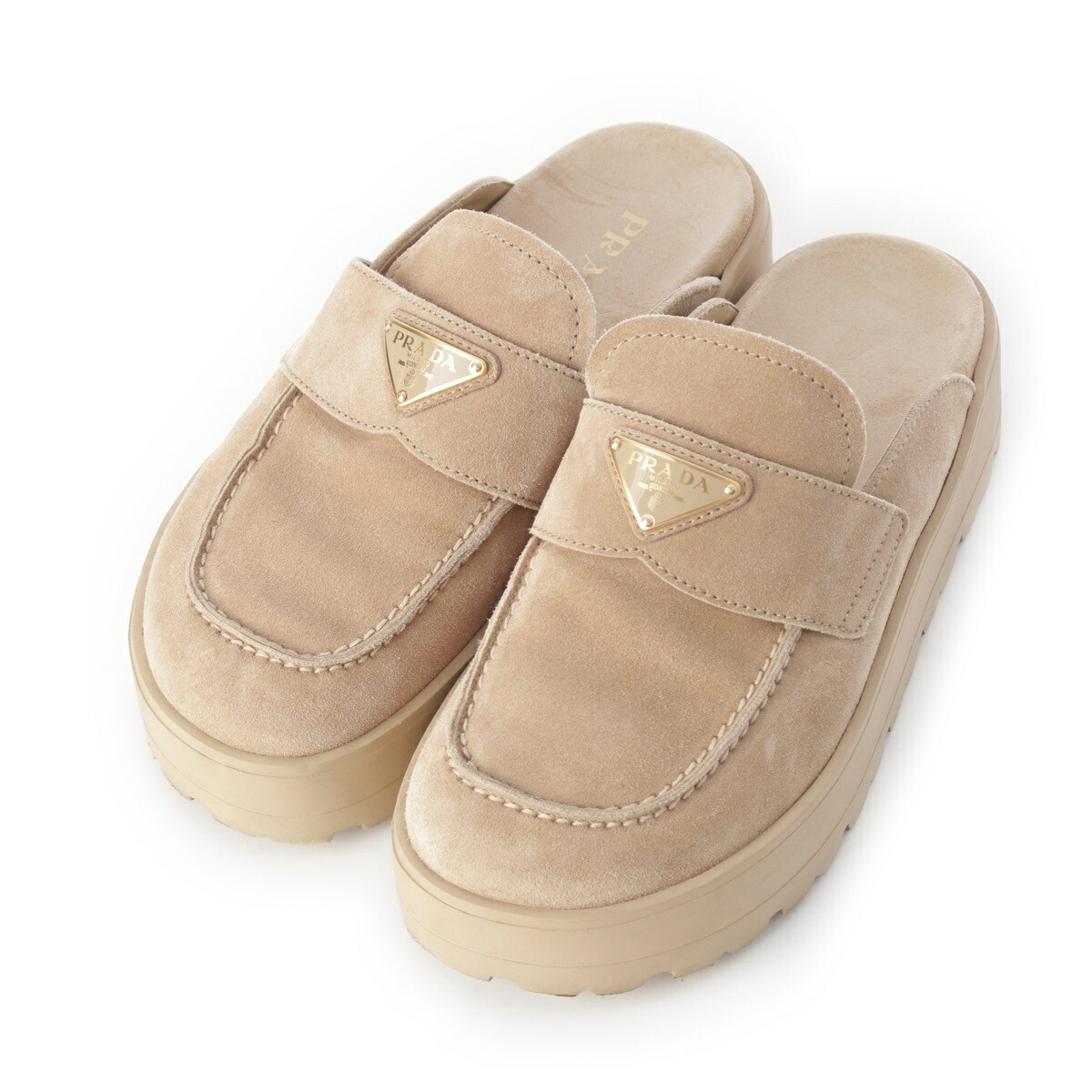 楽天市場】【プラダ】Prada プラットフォーム ファー サンダル