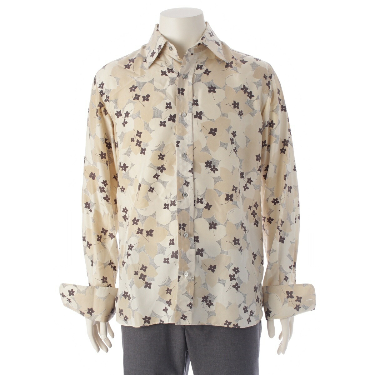 楽天市場】GUCCI グッチ ブラウス シルク グレー ブラック レッド