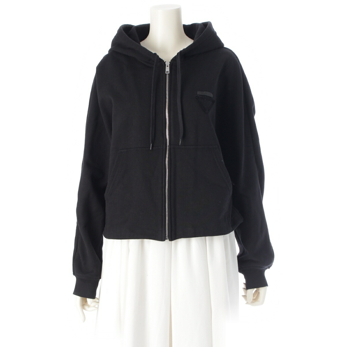 PRADA ハーフジップフリースジャケット 楽天市場】PRADA Logo Applique Half Zip Hoodie UJL62B S000