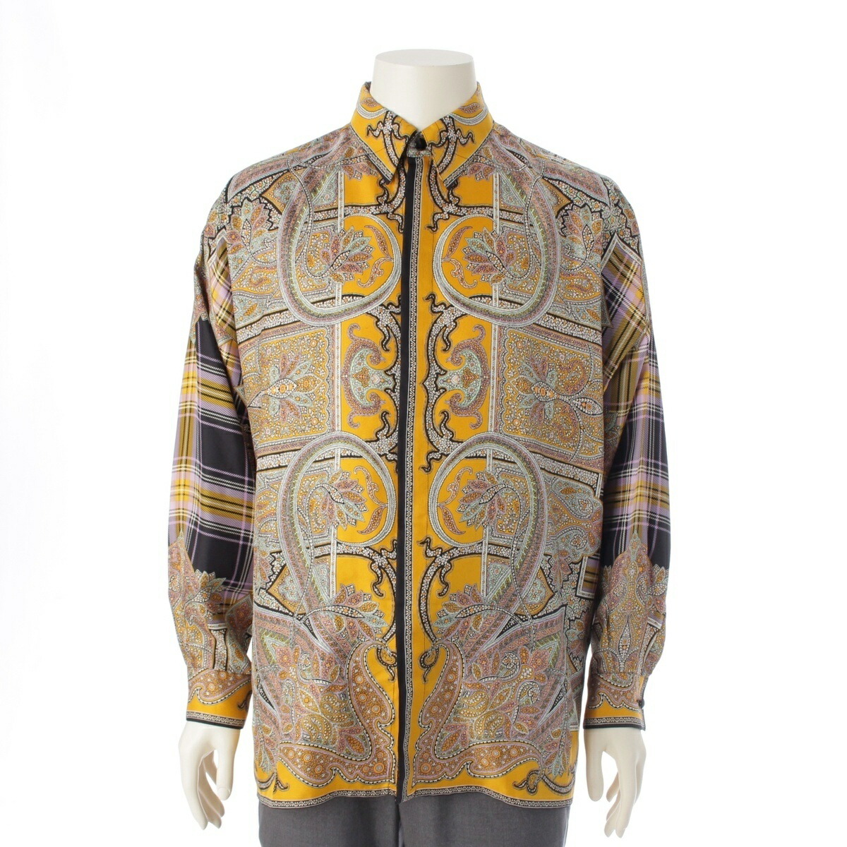Gianni Versace - ジャンニヴェルサーチ ブラウス ベロア シャツ 総柄 トップス 38(S相当) Gianni Versace - 美品 Vintage ジャンニヴェルサーチ GIANNI