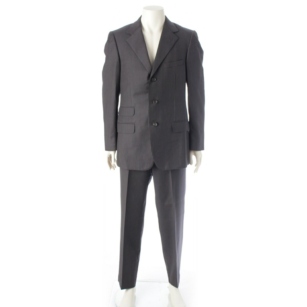 【極美品】GUCCI スーツ　グレー　サイズ 46 GUCCI - GUCCI スーツ セットアップ インターロッキング 総柄