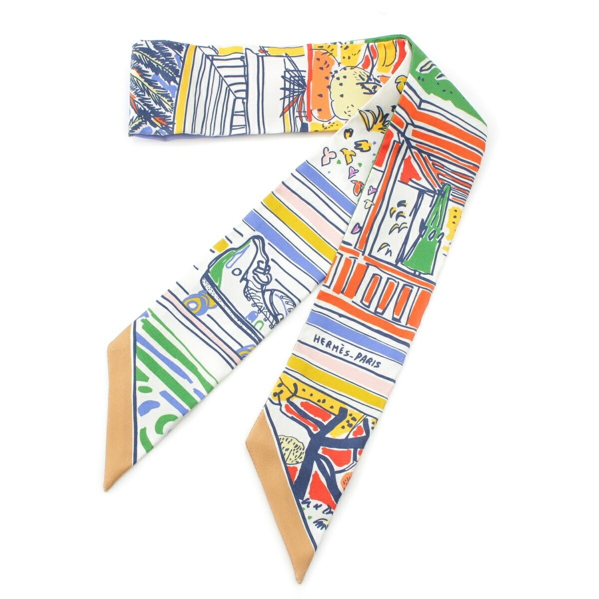 楽天市場】エルメス HERMES スカーフ ツイリー レイユールデテ