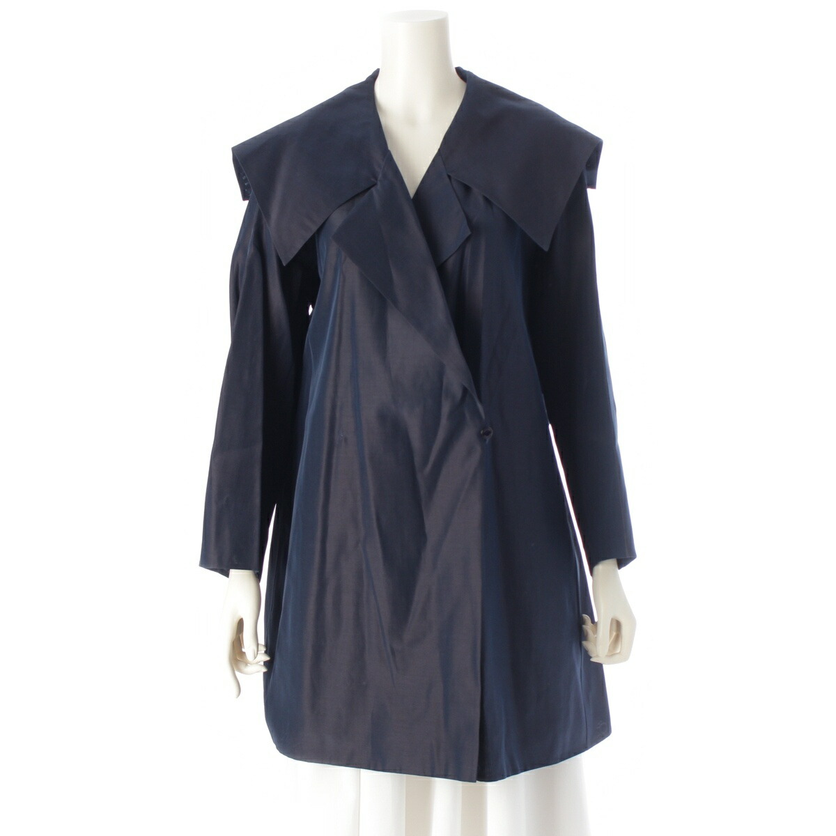 【Drawer】 ポケットファー コート 36 ネイビー Drawer（毛皮/ファーコート）のフリマアイテム一覧