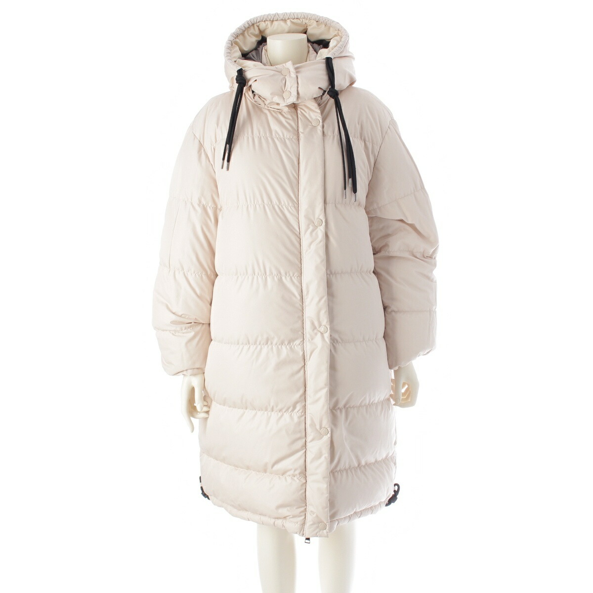 モンクレール MONCLER 21A/W ERYSIMUM GIUBBOTTO リバーシブル バックロゴ フーディ ダウンコート ジャケット G20931C00035 アイボリー 2【中古】【正規品保証】|retro