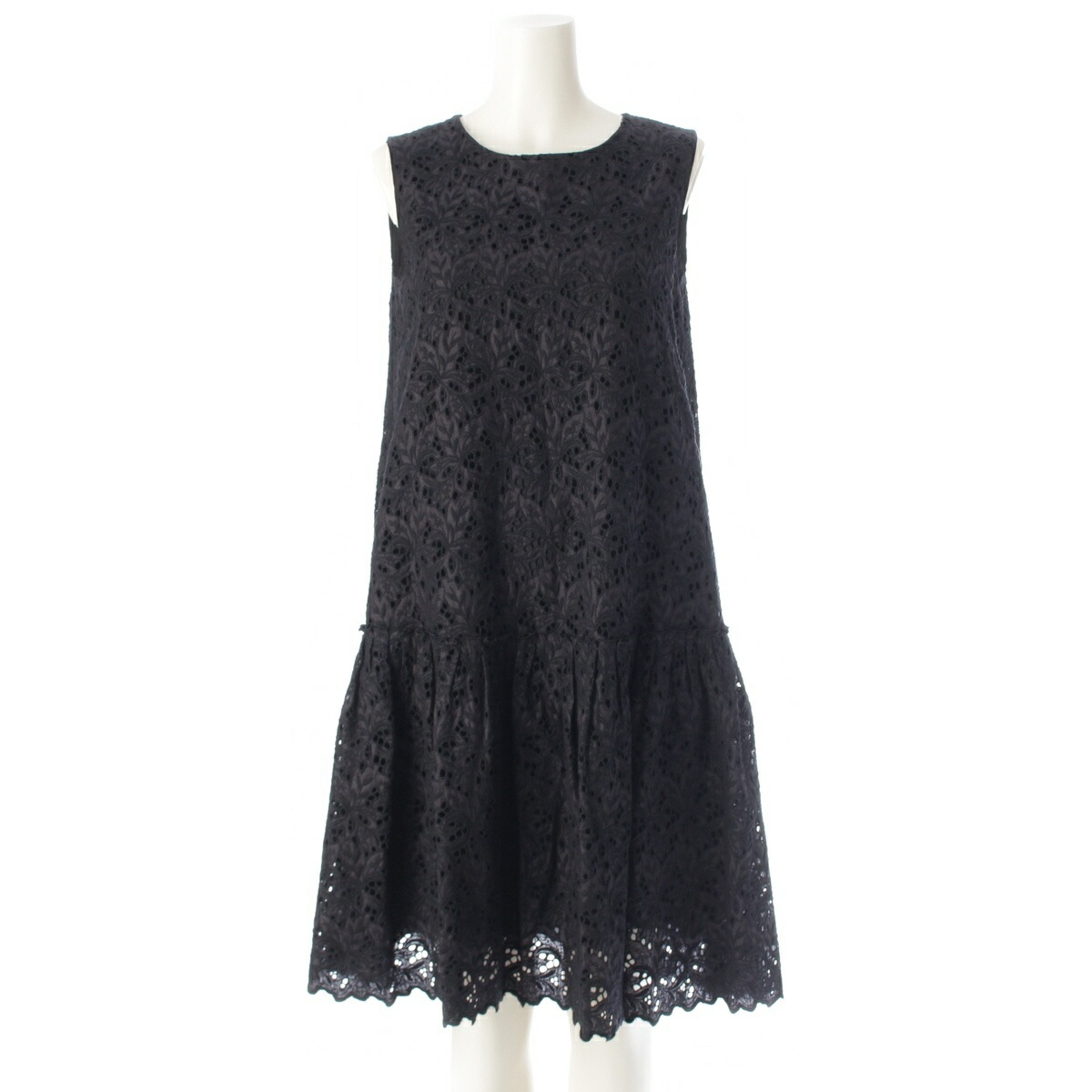 楽天市場】【フォクシー】Foxey 総柄 ノースリーブ ワンピース ドレス