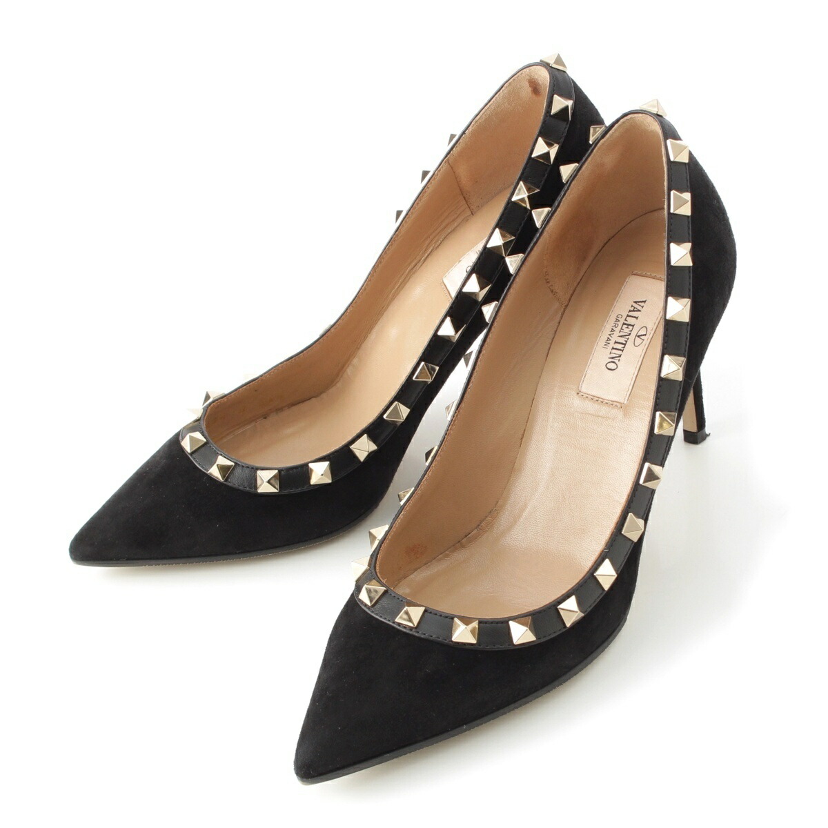 楽天市場】【ヴァレンティノ】Valentino レザー ロックスタッズ ポイン