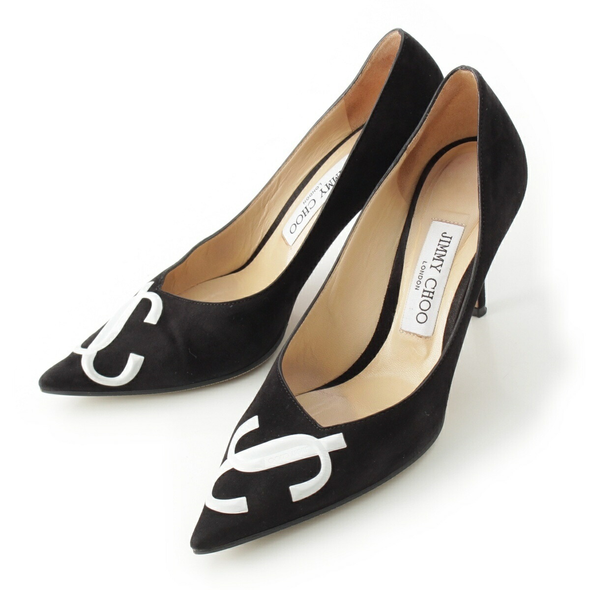 JIMMY CHOO ジミーチュウ パンプス スエードレザー ブラック 37 楽天市場】【ジミーチュウ】Jimmy Choo 21AW STRAITS 50 ロゴテープ