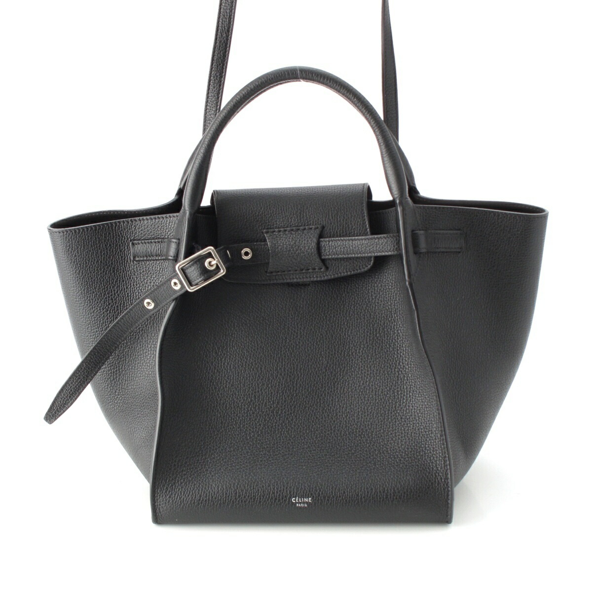 Céline ブラックレザートートバッグ CÉLINE ブラックレザートートバッグ