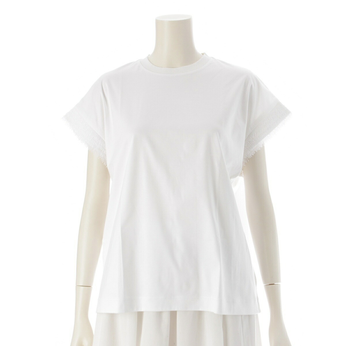 楽天市場】ドゥロワー Drawer 天竺 シアーパフスリーブ クルーネック