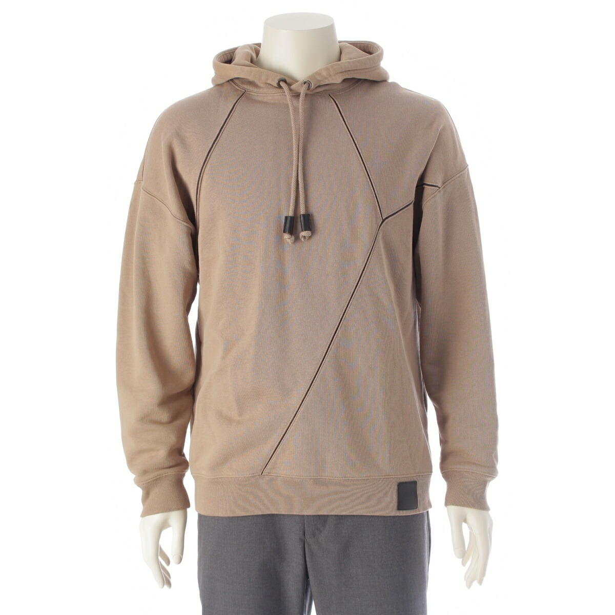 5/28まで！ロエベ　アナグラム アシンメトリー フーディー パーカー グレー 5/28まで！ロエベ アナグラム アシンメトリー フーディー