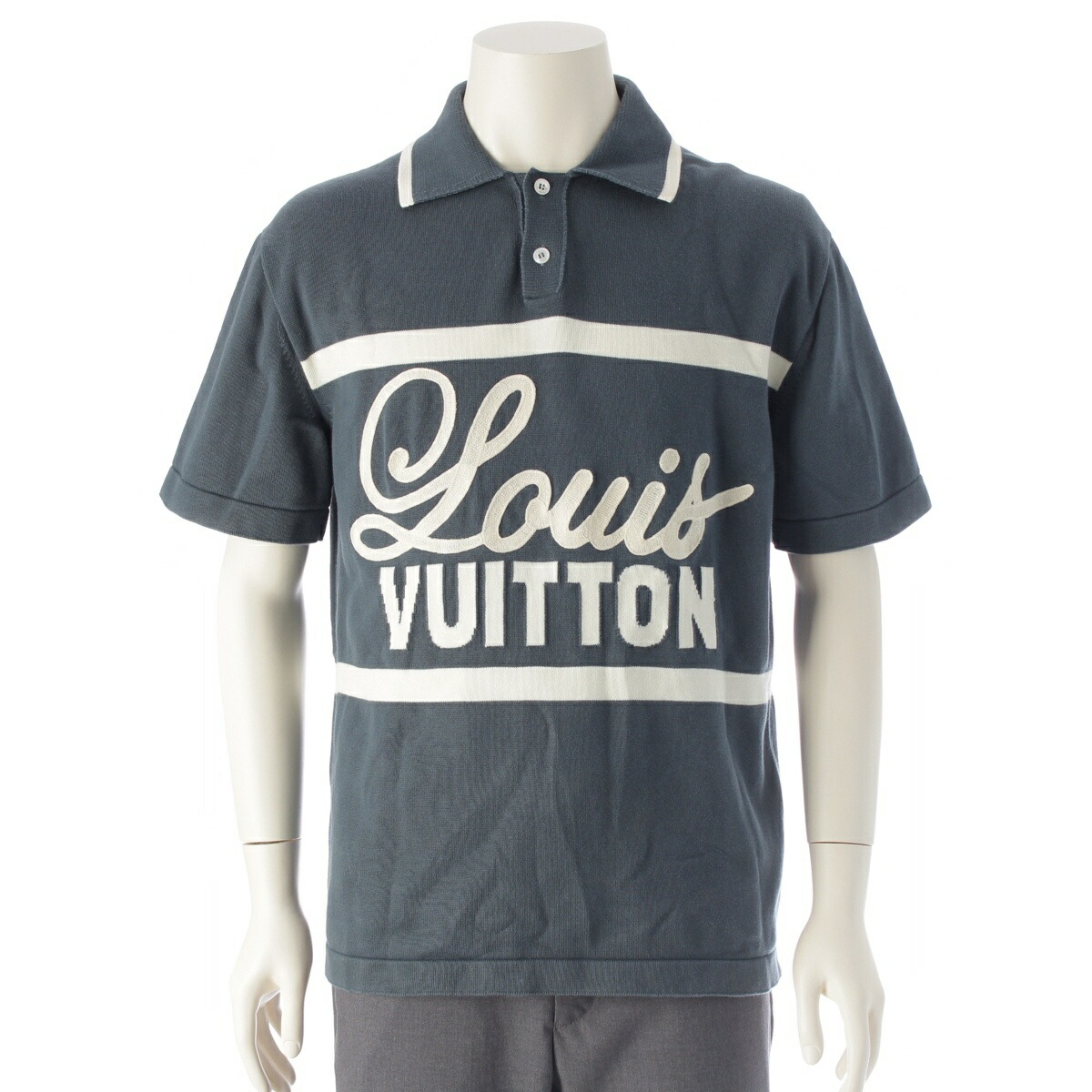 【正規美品】LOUIS VUITTON ポロシャツSサイズ 新品同様】ルイヴィトン ポロシャツ 白 Sサイズ LOUIS VUITTON