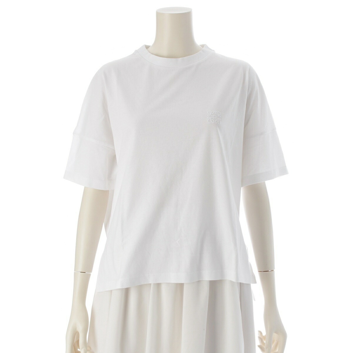 LOEWE ホワイト レディースTシャツ 半袖 LOEWE ロエベ Tシャツ SMALL FIT T-SHIRT スモールフィット