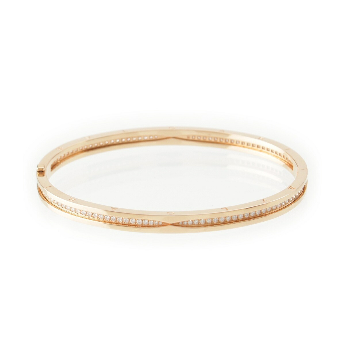 楽天市場】ブルガリ ブレスレット バングル K18PG ダイヤ1.01ct B