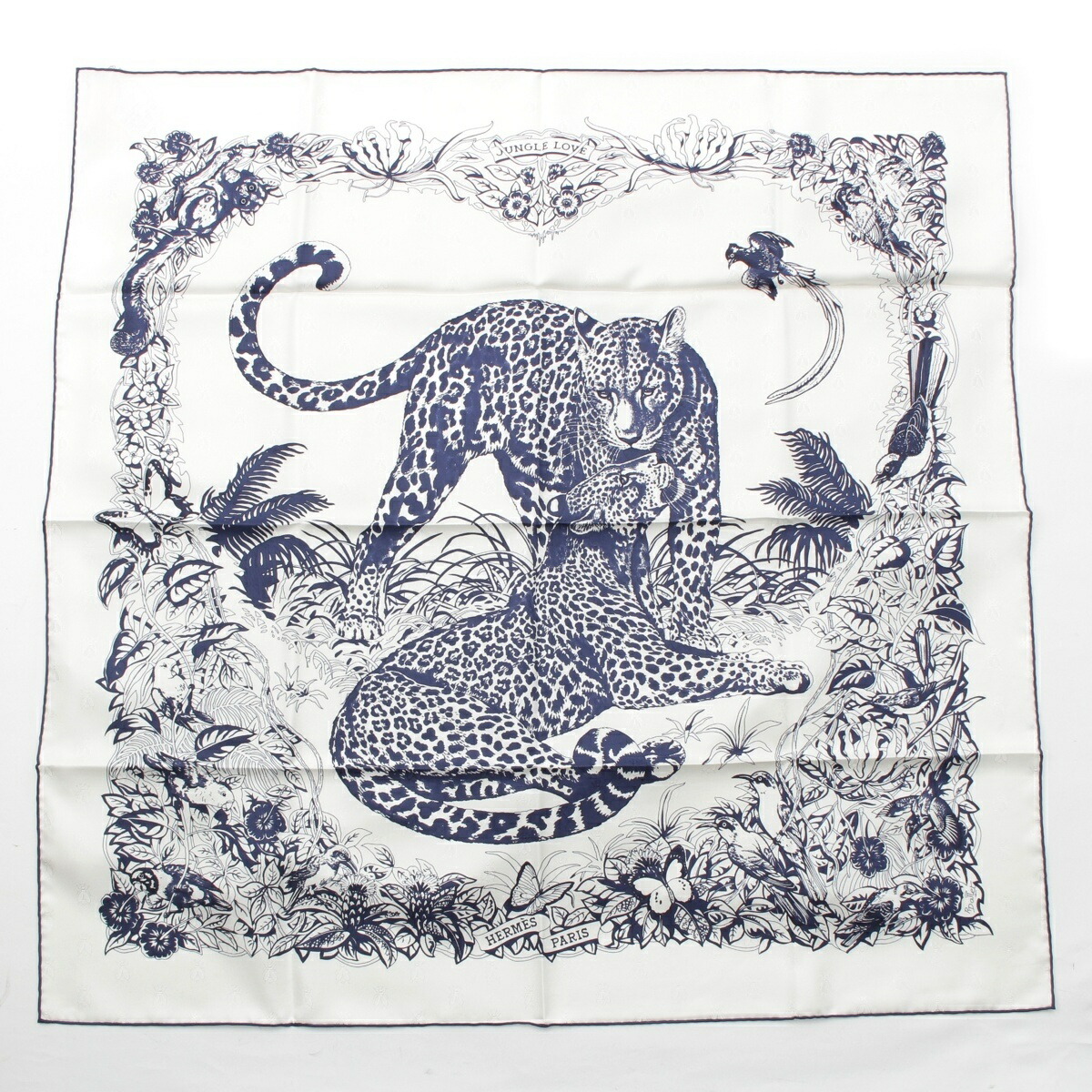 楽天市場】【エルメス】Hermes カレ90 シルクスカーフ JUNGLE LOVE