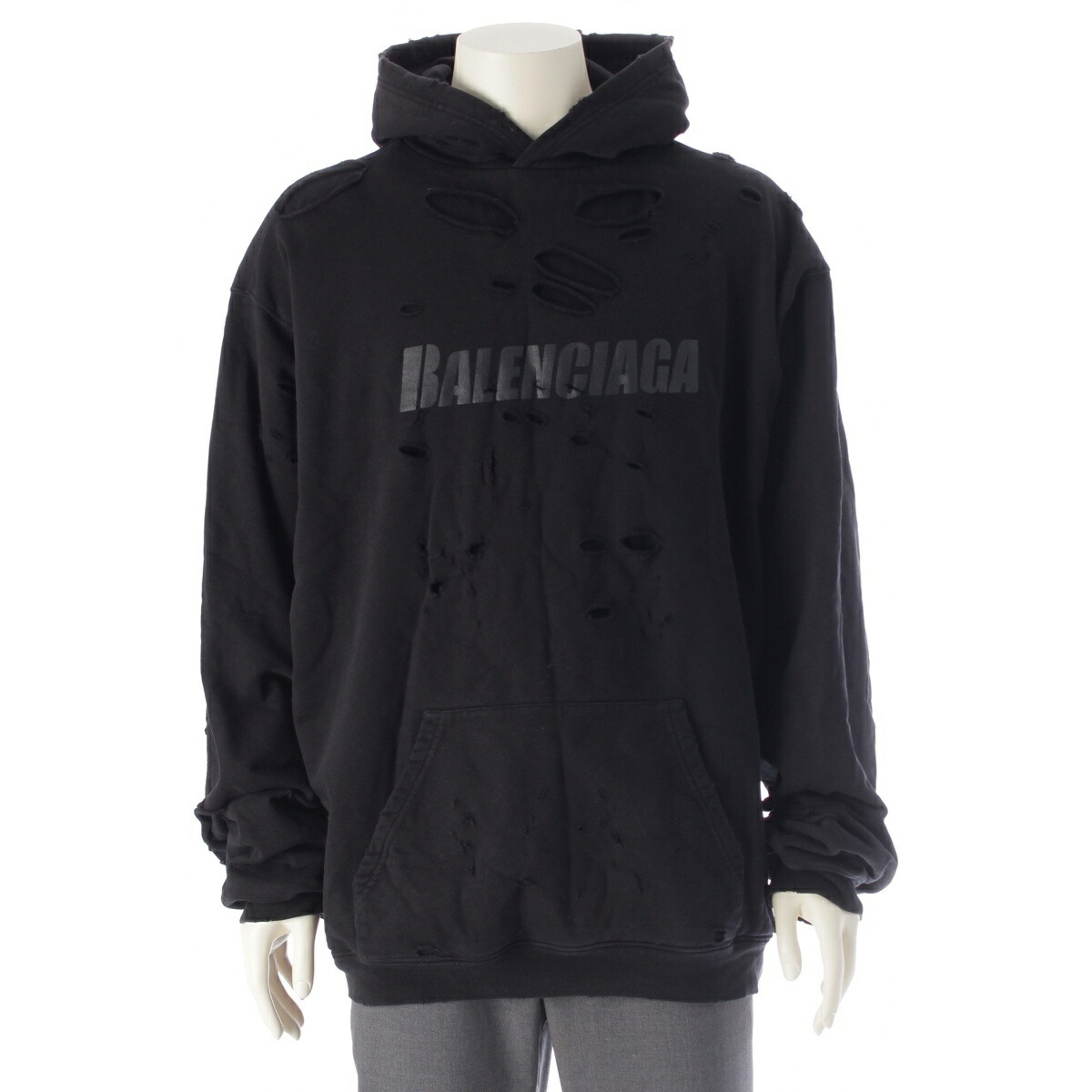 た*ん様 正規品 BALENCIAGA バレンシアガ デストロイ パーカー ブラ 楽天市場】BALENCIAGA バレンシアガ デストロイ ダメージロゴ