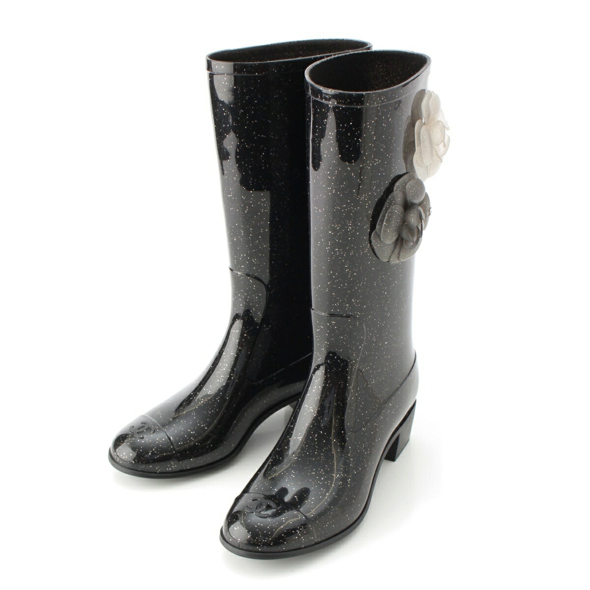 CHANEL レインシューズ 36 楽天市場】CHANEL レインブーツ HIGH BOOTS G34076 ラバー BLACK