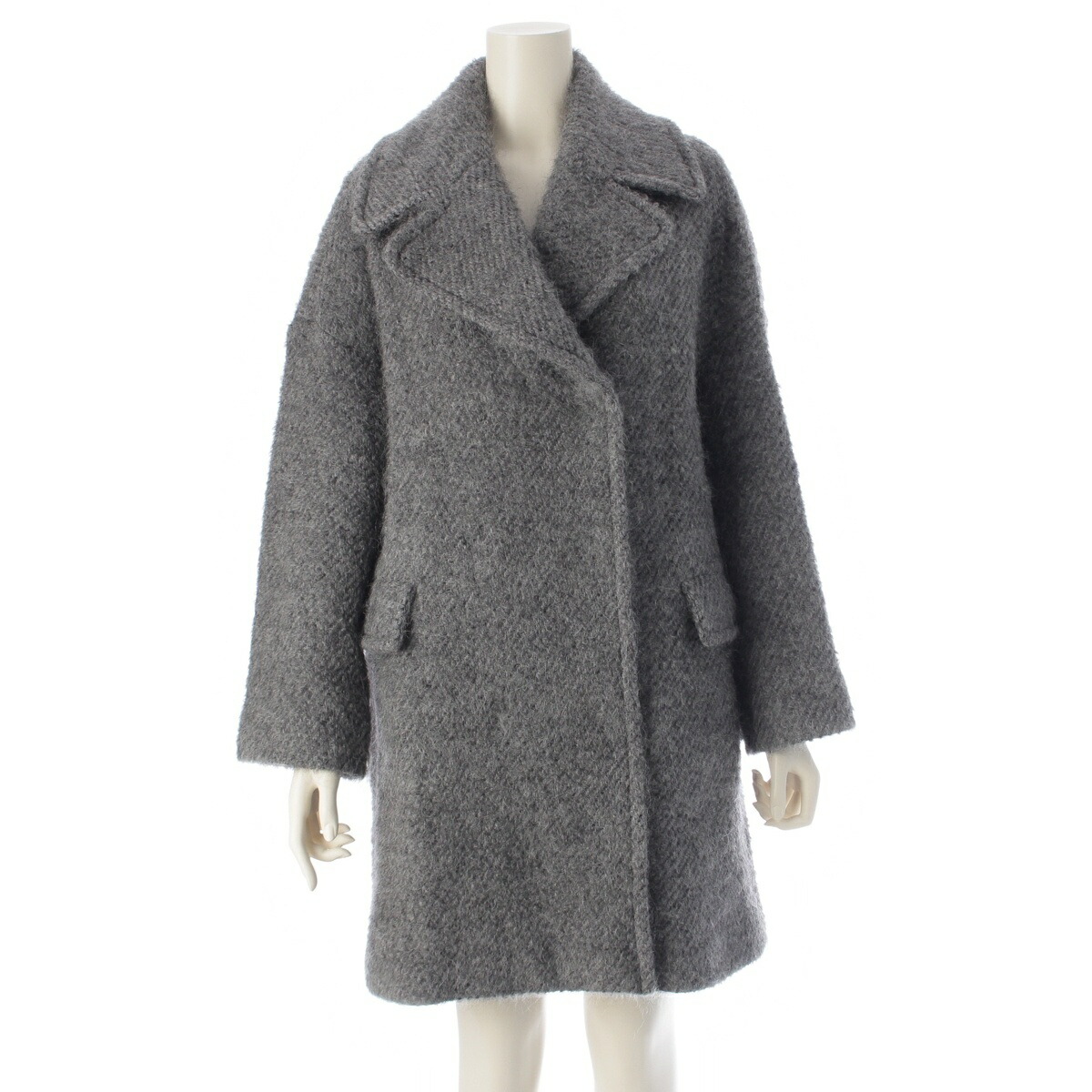 レッドヴァレンティノ　g6　ケープコート　ポンチョ　ウール　ブラック　M レッドヴァレンティノ g6 ケープコート ポンチョ ウール