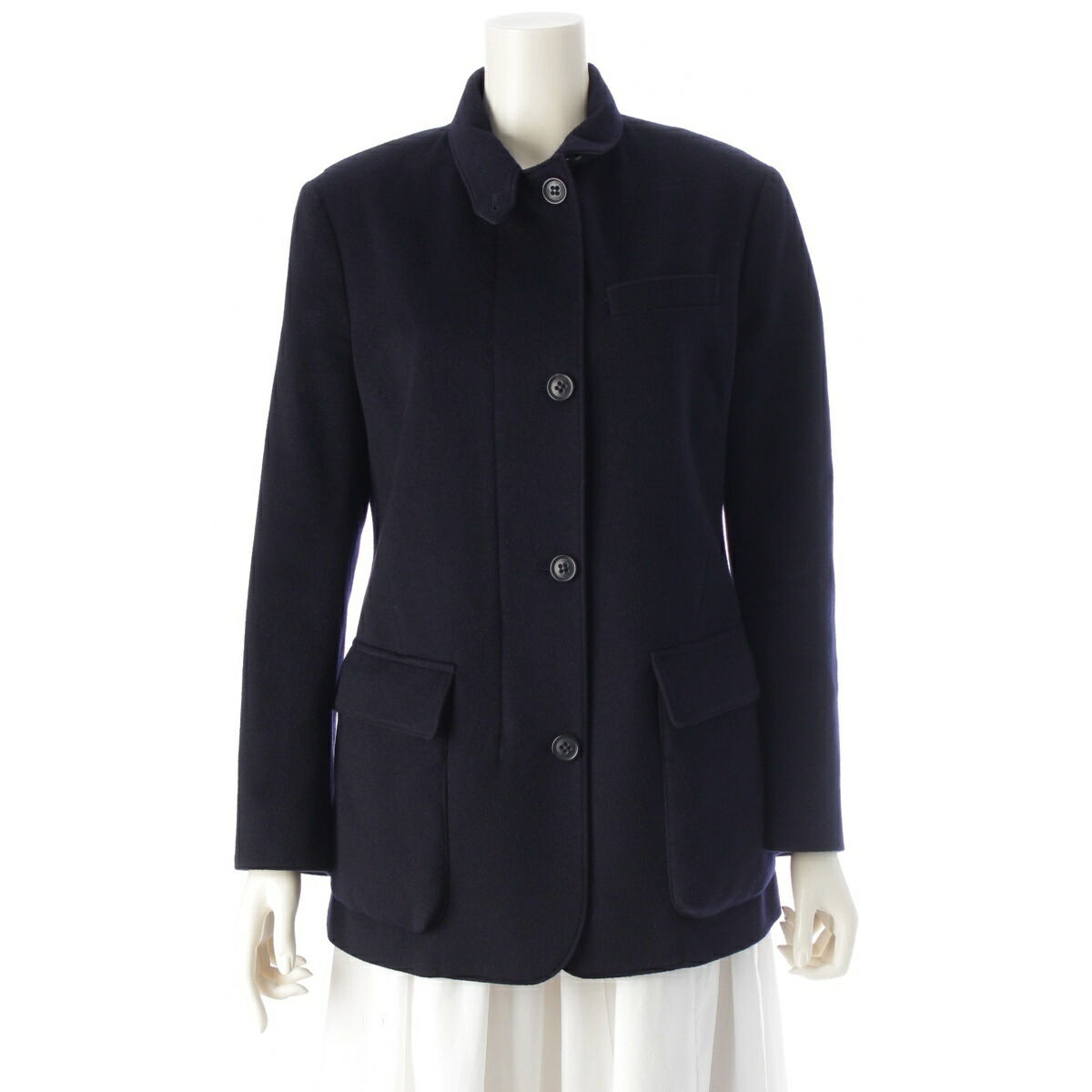 ロロピアーナ Loro Piana カシミヤ ストームシステム 中綿 ジャケット コート MAB6772 ネイビー 46【中古】【正規品保証】
