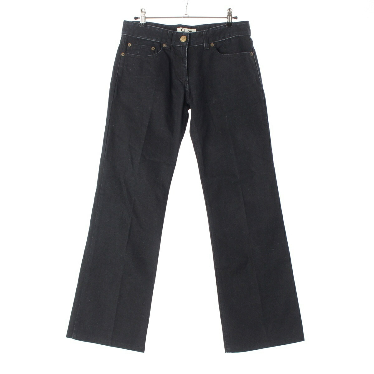 楽天市場】クロエ Chloe フィービー期 ロゴパンツ フレア デニムパンツ  