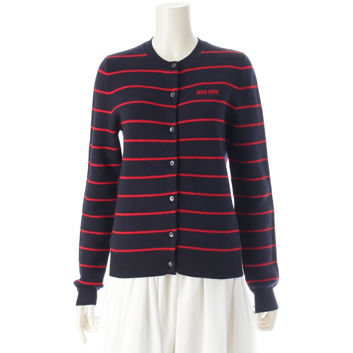 楽天市場】ミュウミュウ MIUMIU 24AW カシミヤ ロゴ クルーネック