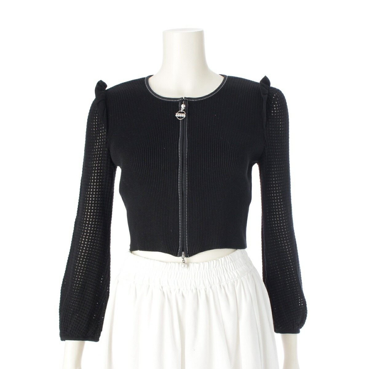 楽天市場】【ルネ】Rene 23年 パールボタン 長袖 ウール ニット