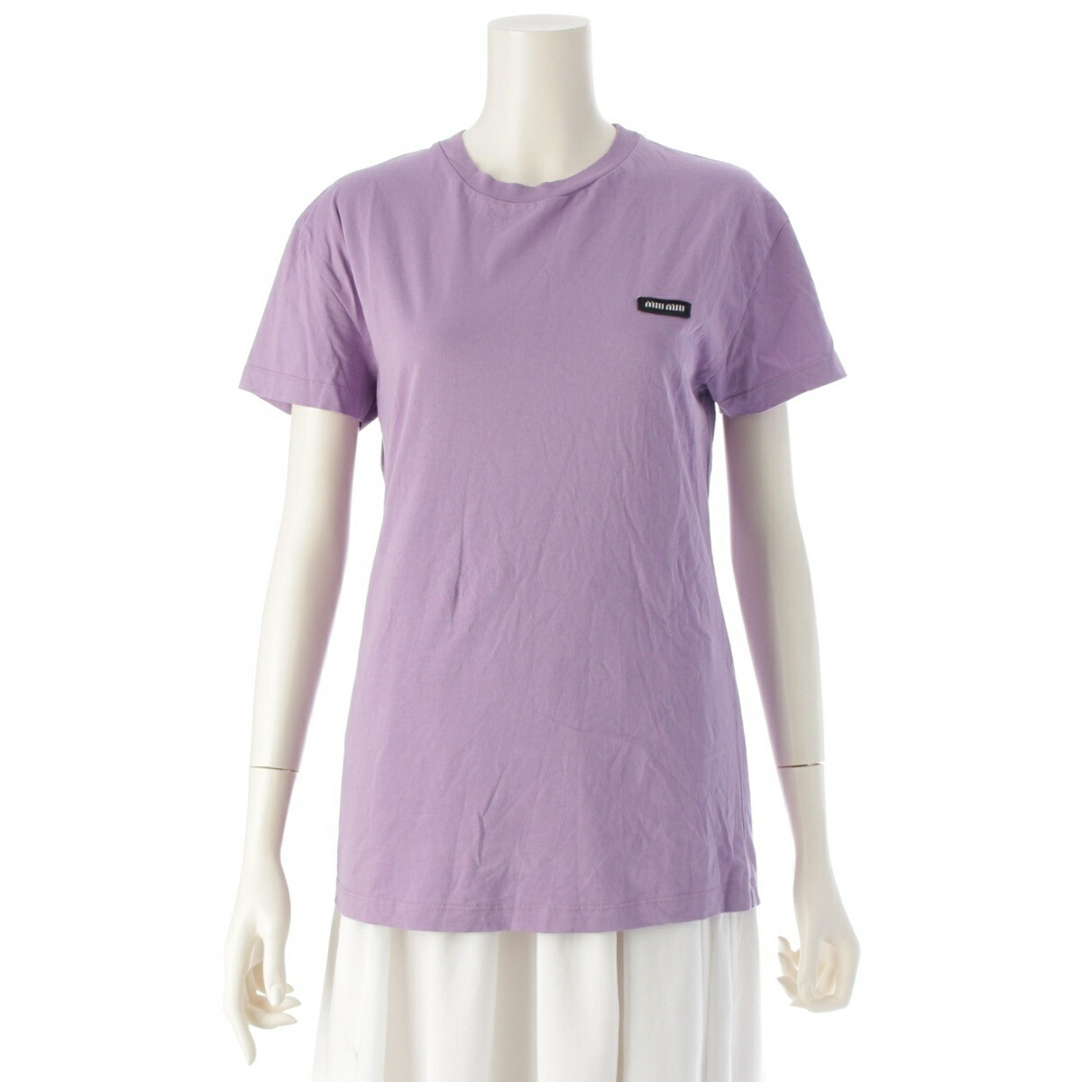 楽天市場】MIUMIU ミュウミュウ 23SS ピンク ロゴ 半袖Tシャツ