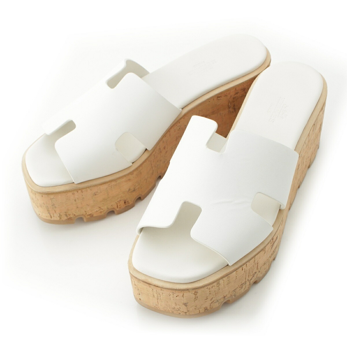 楽天市場】≪ 新品 ≫ エルメス エズ 30 サンダル 37 レザー コルク