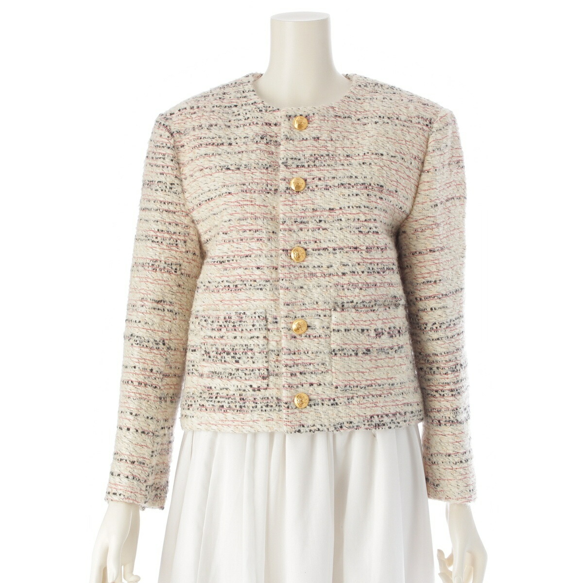 楽天市場】CELINE セリーヌ ツイードジャケット 2V34W227V.01VA