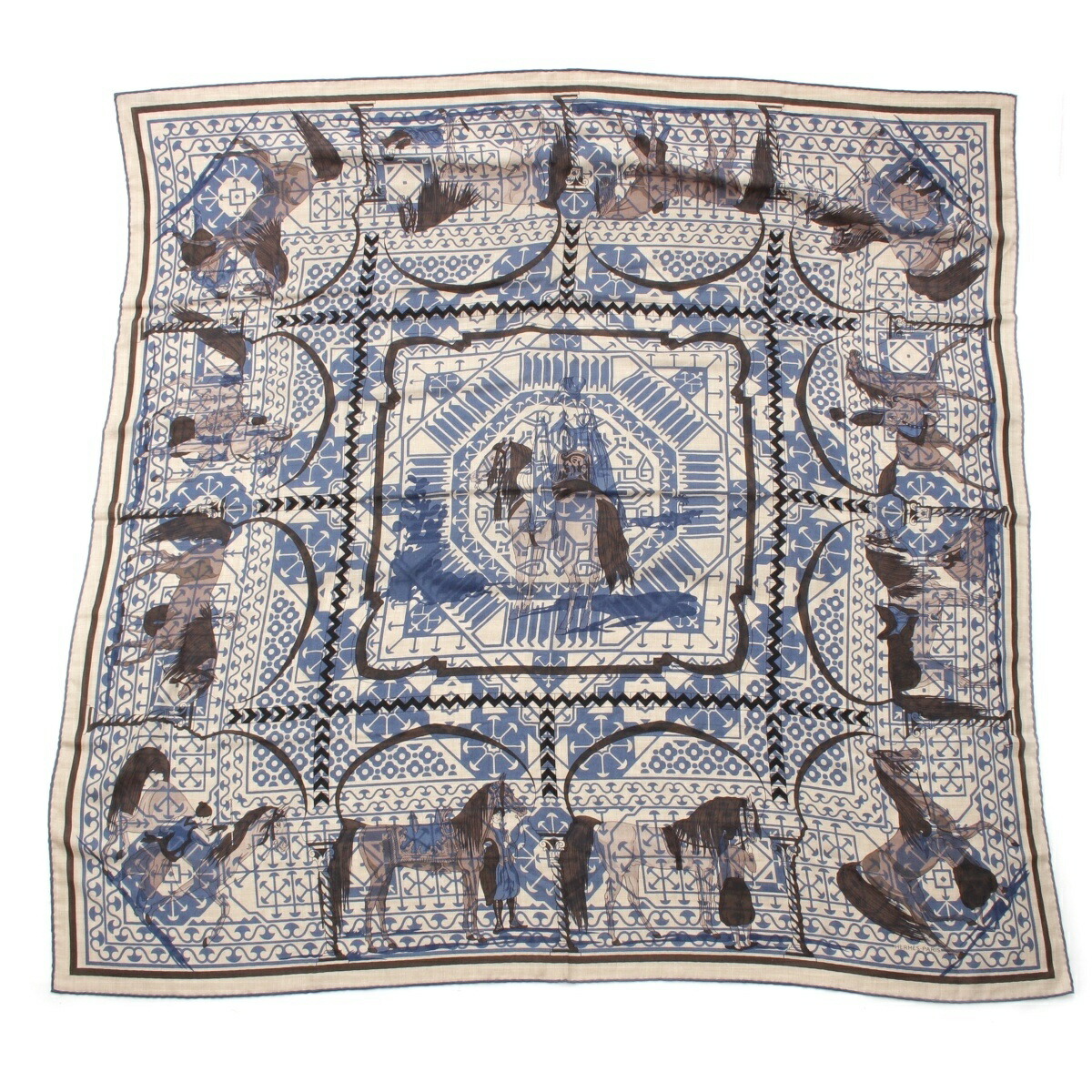 楽天市場】【エルメス】Hermes カレ140 カシミヤ シルク スカーフ