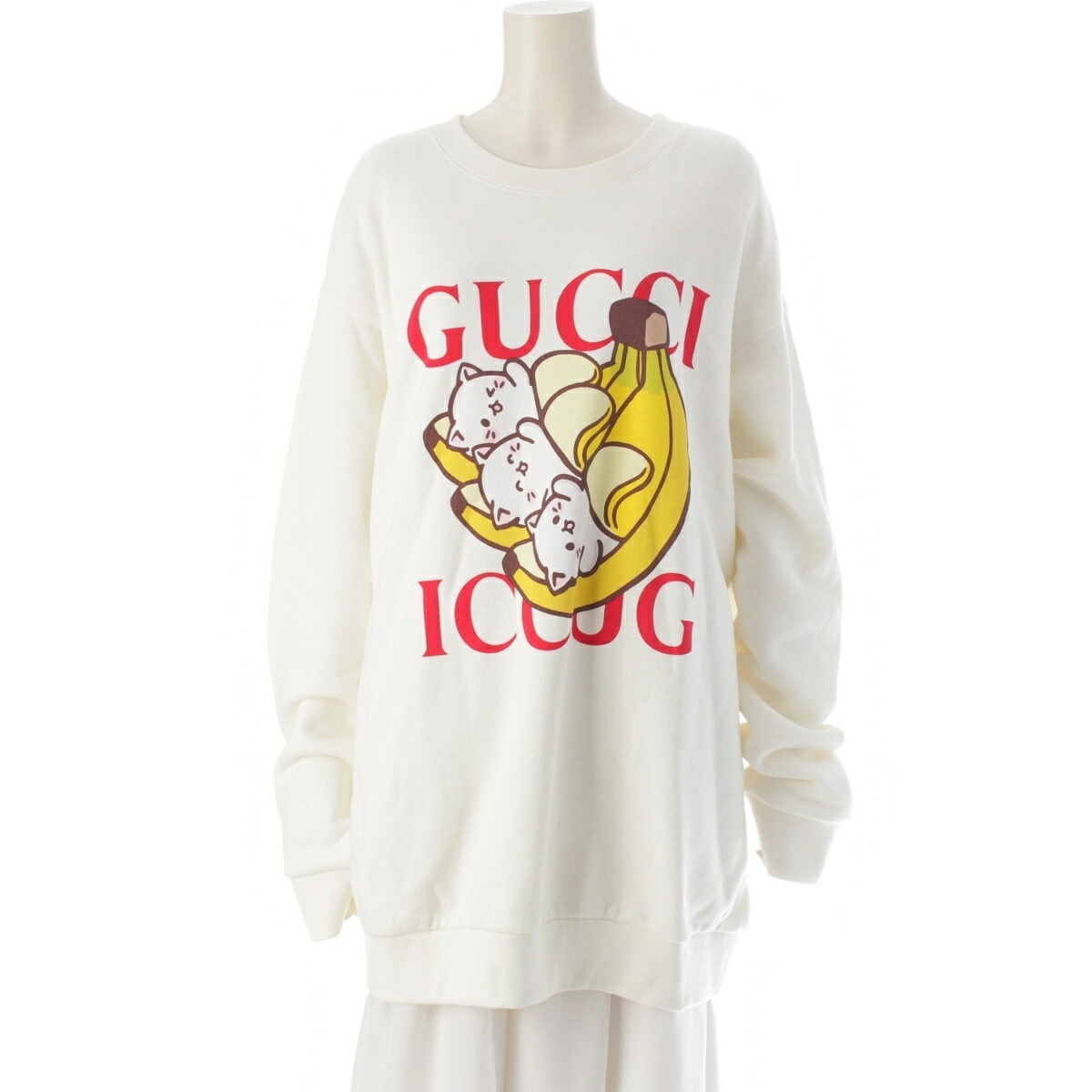 楽天市場】GUCCI グッチ スウェット トレーナー コットン ホワイト