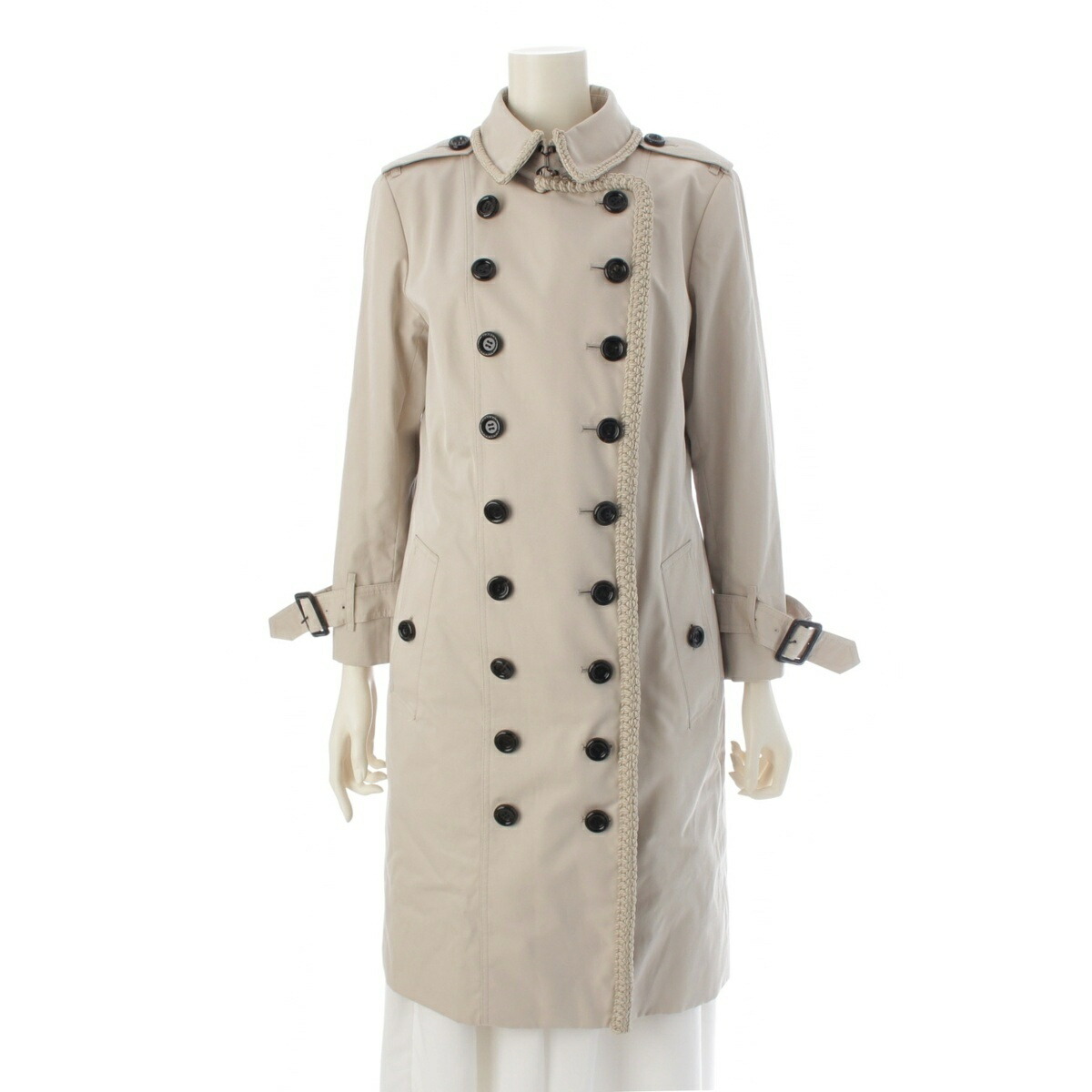 バーバリーロンドン　トレンチコート　ベージュ　ヴィンテージ　レディース 中古・古着通販】BURBERRY LONDON (バーバリーロンドン) ダブル