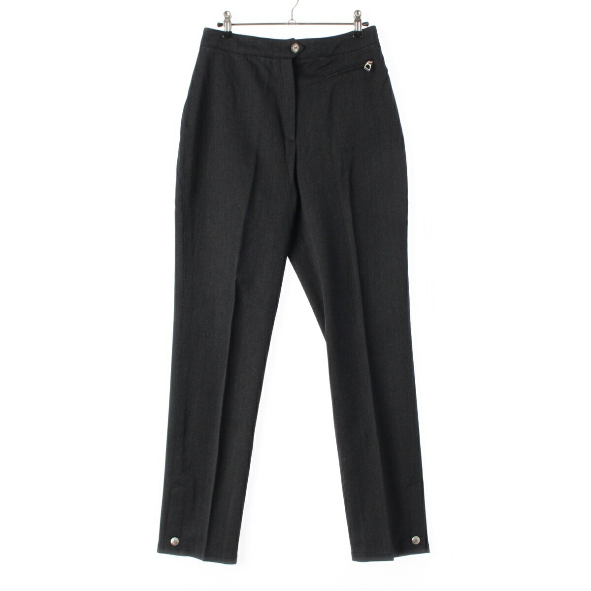 楽天市場】【エルメス】Hermes セリエボタン レザー ストレート パンツ