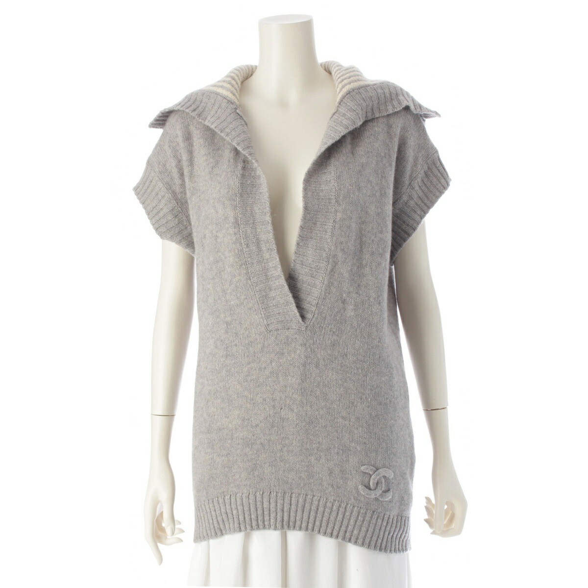 楽天市場】【シャネル】Chanel 01A カシミヤ チェーン柄 ニット ベスト