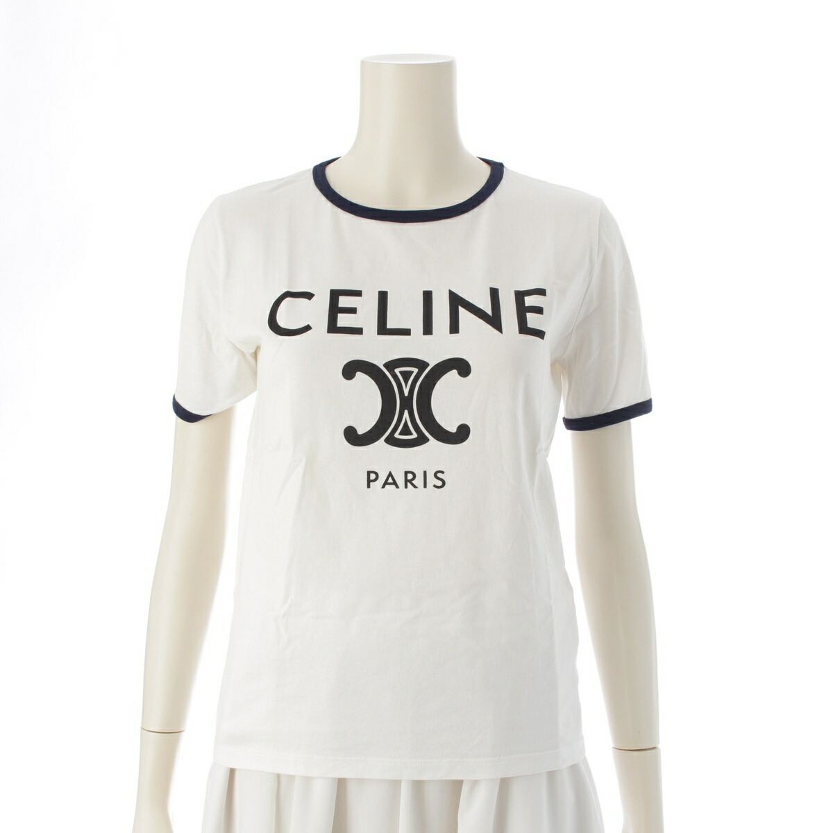 CELINE トリオンフTシャツ CELINE セリーヌ トリオンフ ロゴ プリント Tシャツ 2X871501F