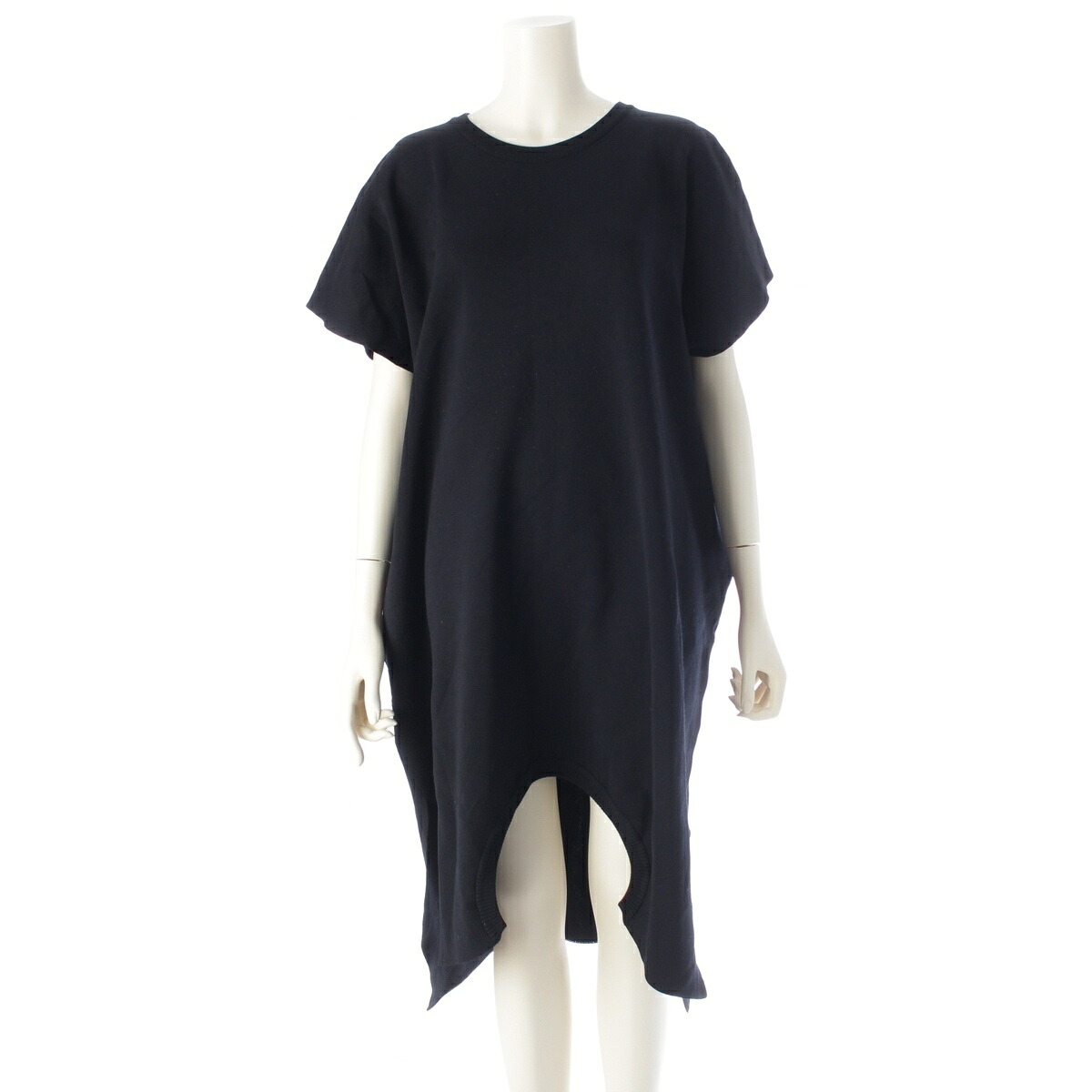 イッセイミヤケ ISSEY MIYAKE 21AW 2021 FOAM KNIT アセテートナイロン 変形 ワンピース ロング IM13KH261 ブラック 2【中古】【正規品保証】