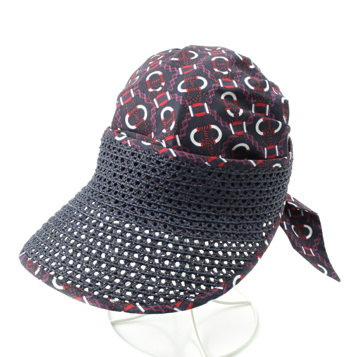 楽天市場】HERMES エルメス 帽子 ネバダ ライン #58 黒 (ブラック