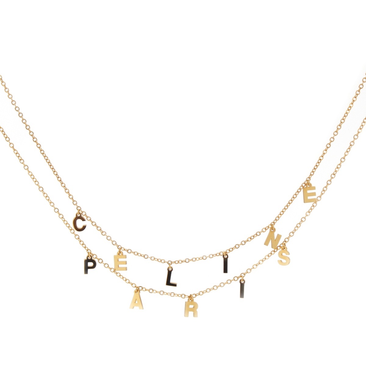 ゴールド アルファベットネックレス R セリーヌ ゴールド アルファベットネックレス R セリーヌ CELINE（イニシャル