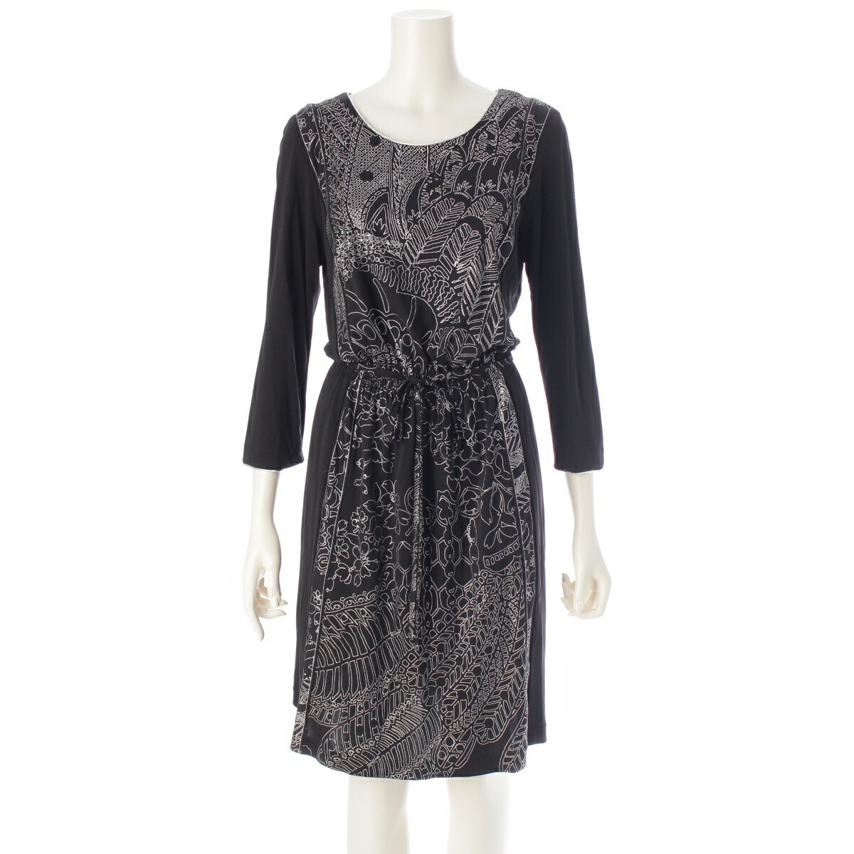 楽天市場】【レオナール】LEONARD カンカン素材 花柄 ワンピース