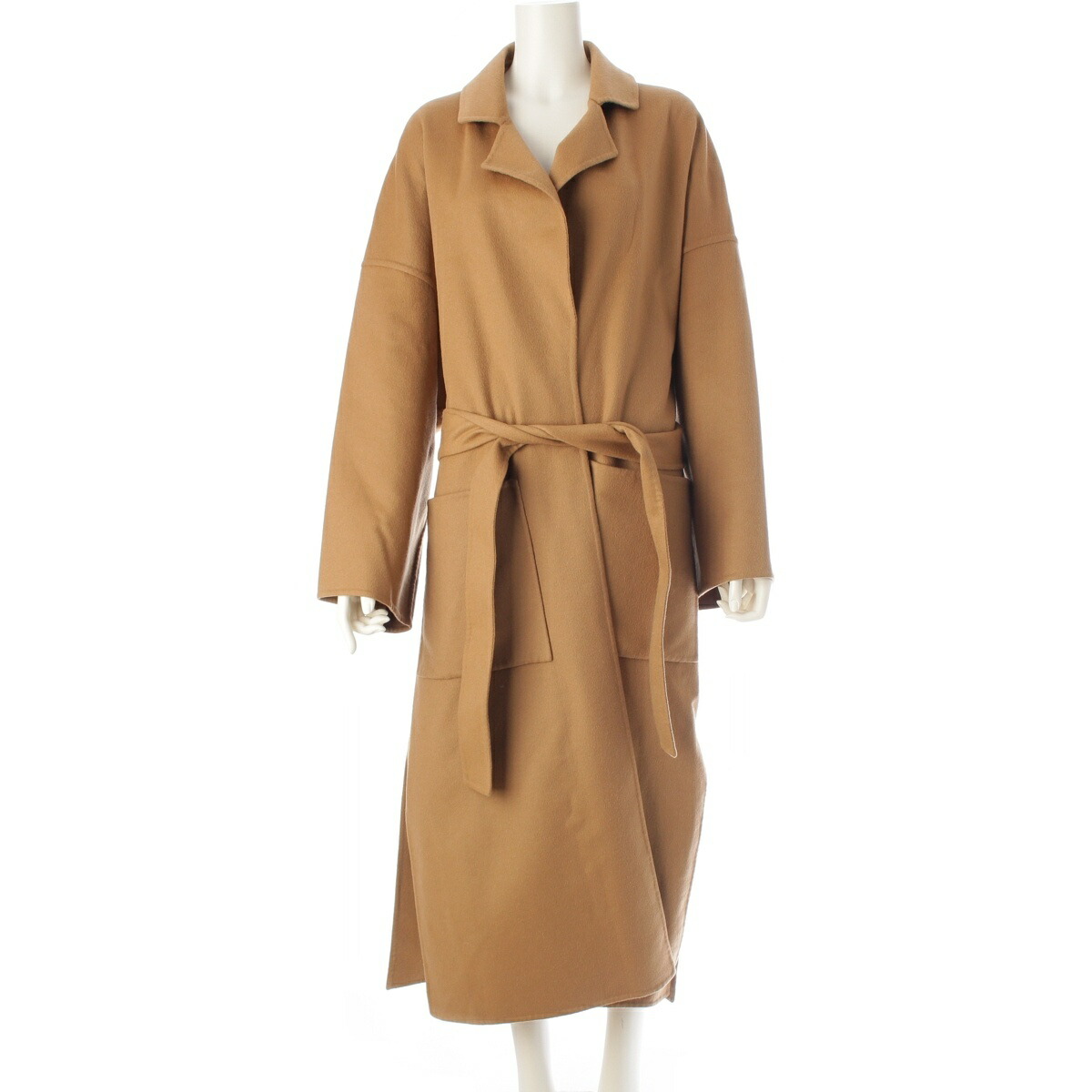 楽天市場】ロエベ ウール カシミヤ ラップコート アウター キャメル